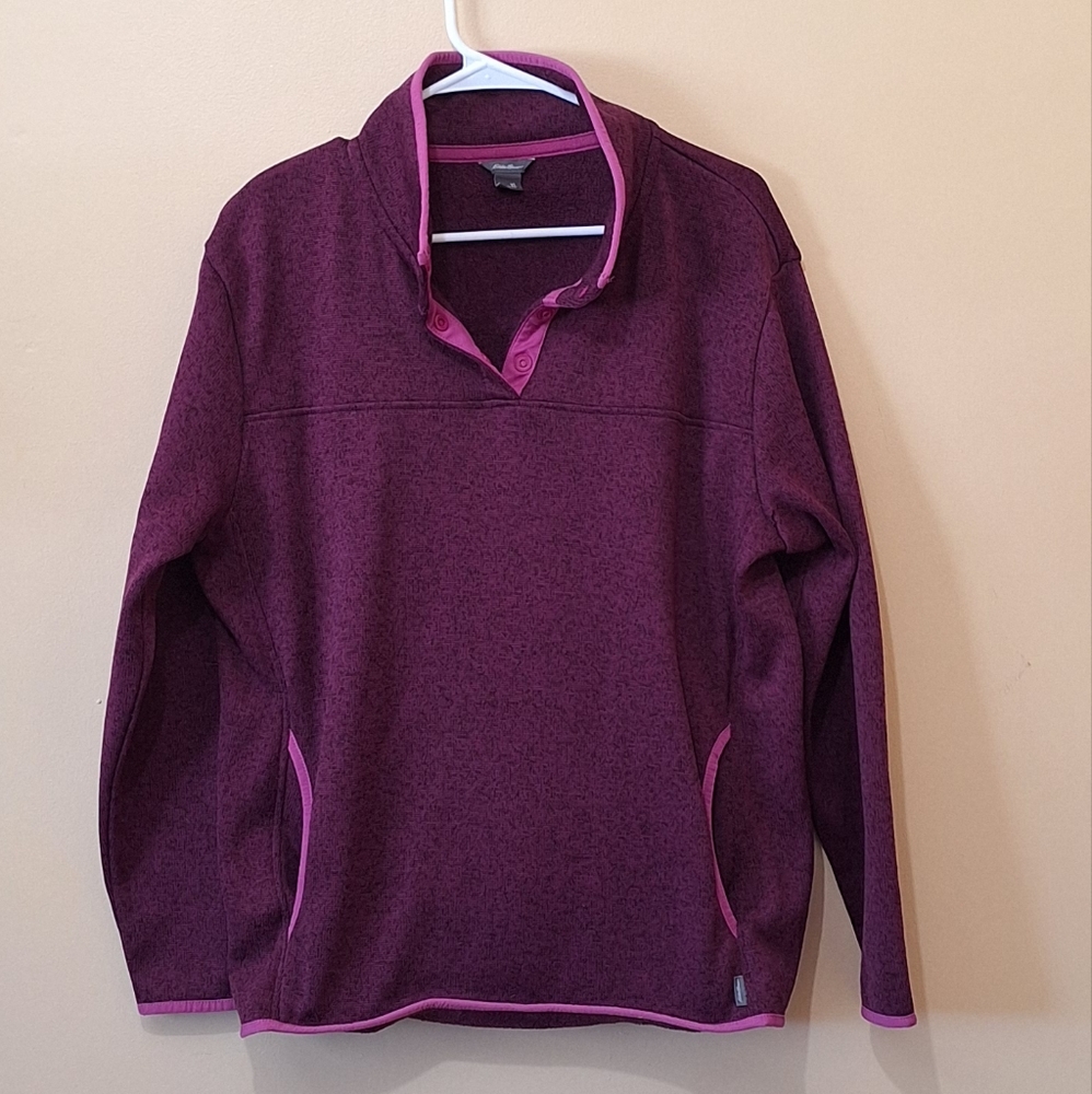 Eddie Bauer Magenta Pullover Sweater